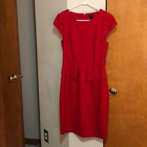 Red Jcrew business dress